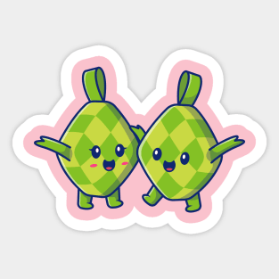 Cute Ketupat Cartoon Sticker